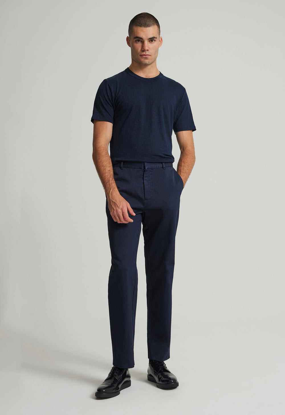 Jac+Jack CAST COTTON TWILL PANT in Navy